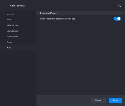 APM Referenced Assets