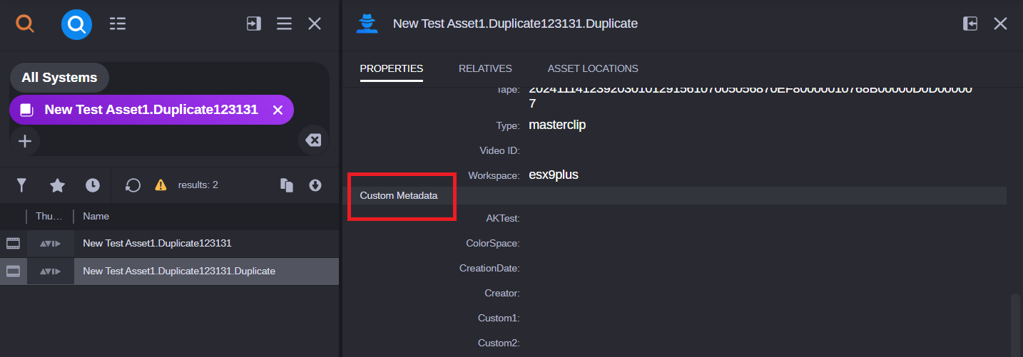 Custom Metadata in the Inspector App